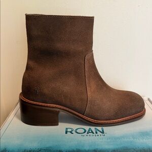 Women's ROAN by Bedstu Notice Brown Suede Ankle Boots